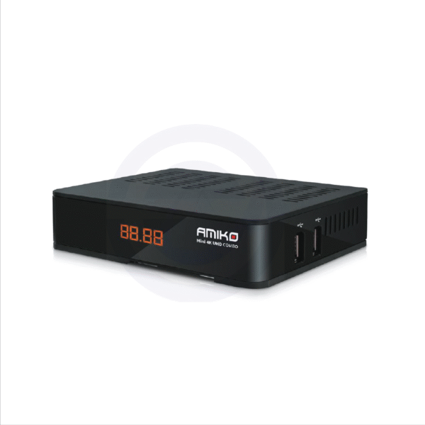 Amiko Mini 4K UHD COMBO S2X + T2C - Sateliet / Cable / T2 Digitenne Box