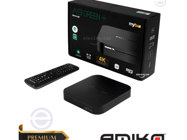 Amiko A9 Green+ Plus 4K Android OTT Media Streamer Electro-Sat Amsterdam iptv ontvanger Amiko A9 Green+ Plus Groothandel