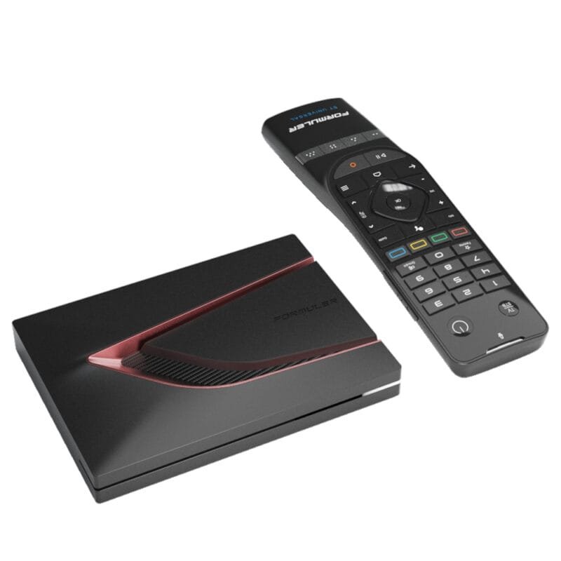 Formuler Z12 Ultra IPTV box met Dolby Vision en Atmos Formuler Z11 Pro Max streaming device naast Formuler Z12 Ultra Android 12 Formuler Z12 Ultra mediaplayer met MyTVOnline 3 Formuler IPTV box met 4GB RAM en 128GB opslag – Z12 Ultra